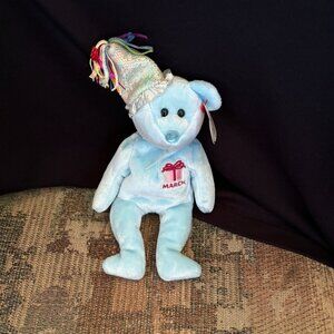 Beanie Babies March Birthday Bear